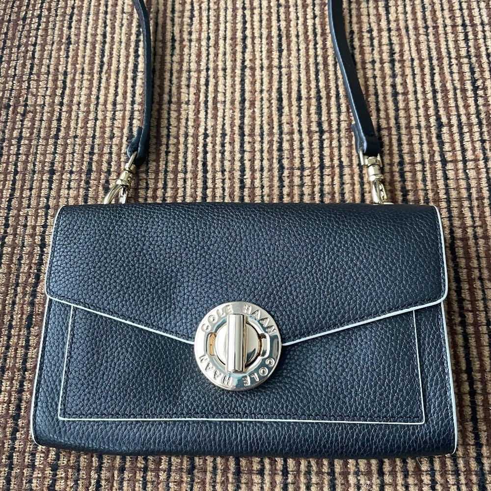Cole Haan Black Leather Purse